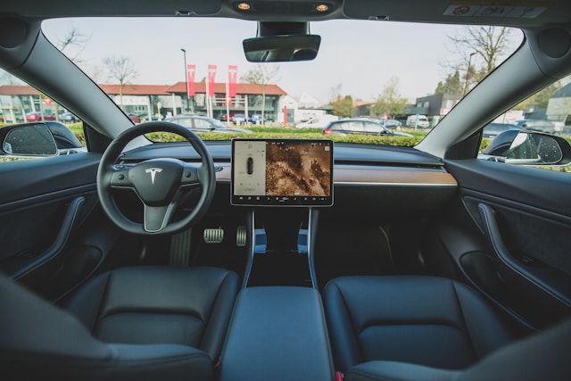 Tesla's car. Credit: Bram Van Oost