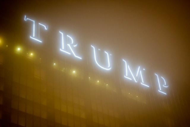 Trump's Tower sign.